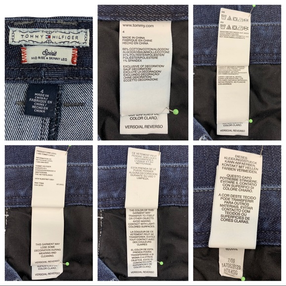 Tommy Hilfiger Spirit MidRise Skinny Leg Dark Wash Stretch Denim Jeans w/ Crest - Picture 15 of 16